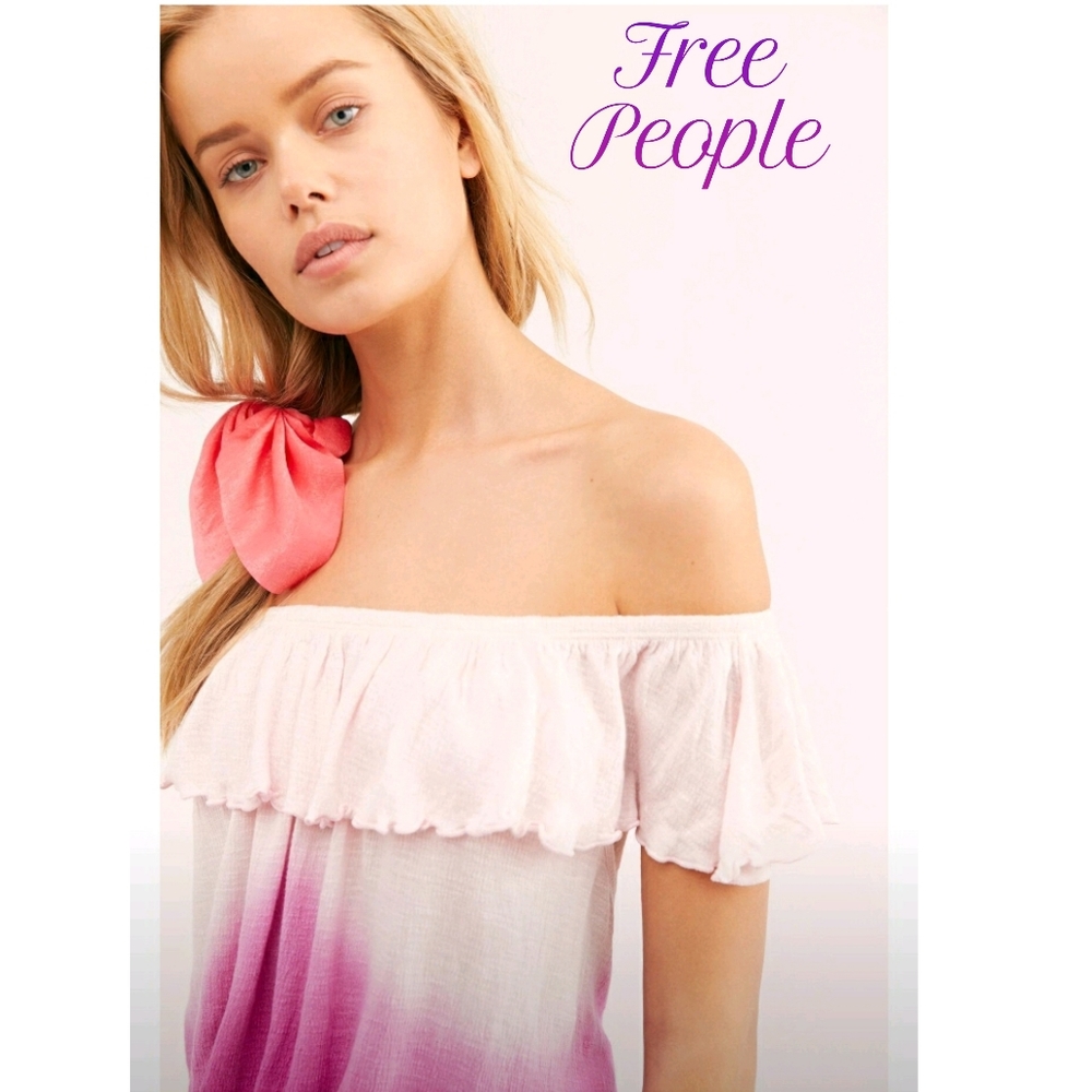 Free People Ombre Off The Shoulder Top